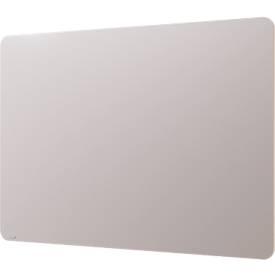 Legamaster Glasboard RC, mit 2 Magneten & 1 Glasboard Marker, B 1500 x T 4,4 x H 1000 mm, gehärtetes Sicherheitsglas, matt, warm grey