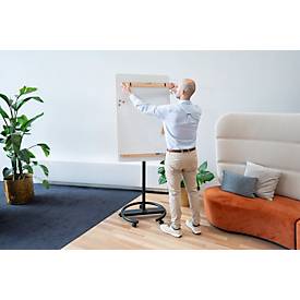 Legamaster mobiles Flipchart SKETCH INFINITE, Stahl, weiß emailliert, 90 Grad drehbar, Tafel B 690 x H 1100 mm + Starterset