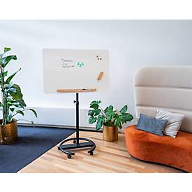 Legamaster mobiles Flipchart SKETCH INFINITE, Stahl, weiß emailliert, 90 Grad drehbar, Tafel B 690 x H 1100 mm + Starterset