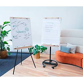 Legamaster mobiles Flipchart SKETCH INFINITE, Stahl, weiß emailliert, 90 Grad drehbar, Tafel B 690 x H 1100 mm + Starterset