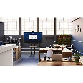 Legamaster Monitorhalterungs-Pylonensystem moTion FCS-12XL, freistehend, für 1 Monitor 55-98″/105 kg, elektrisch höhenverstellbar, Stahl schwarz