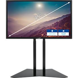 Legamaster Monitorhalterungs-Pylonensystem moTion FCS-12XL, freistehend, für 1 Monitor 55-98″/105 kg, elektrisch höhenverstellbar, Stahl schwarz