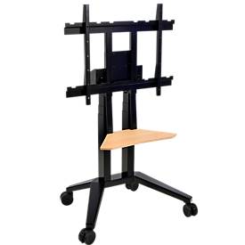 Legamaster Monitorhalterungs-Rollstativ moTion MS-12S, für 1 Monitor 55-98″/110 kg, elektrisch höhenverstellbar, Stahl schwarz