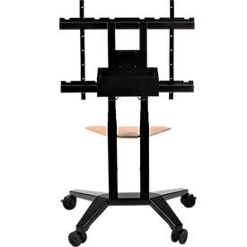 Legamaster Monitorhalterungs-Rollstativ moTion MS-12S, für 1 Monitor 55-98″/110 kg, elektrisch höhenverstellbar, Stahl schwarz