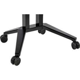 Legamaster Monitorhalterungs-Rollstativ moTion MS-12S, für 1 Monitor 55-98″/110 kg, elektrisch höhenverstellbar, Stahl schwarz