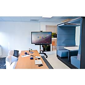 Legamaster Monitorhalterungs-Rollstativ moTion MS-12S, für 1 Monitor 55-98″/110 kg, elektrisch höhenverstellbar, Stahl schwarz