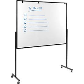 Legamaster PREMIUM mobiles Multiboard XL, Pinnboard und Whiteboard, mit Rollen, B 1200 x H 1500 mm, blau, inkl. Klick-Papierhaken