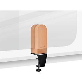 Legamaster transparente Tischtrennwand Elements, Acrylglas, inkl. 2 Tischklemmen, B 1200 x H 600 x T 5 mm