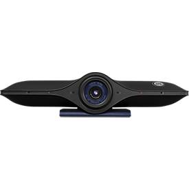 Legamaster Video-Soundbar AGORA, 4K UHD, 3840 x 2160 px, 8,3 MP-Kamera, KI-Zoom, 4 Mikrofone, 2 Lautsprecher, Bluetooth/USB, Fernbedienung, schwarz