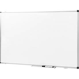 Legamaster Whiteboard PREMIUM, Hoch-/Querformat, Stahl weiß lackiert + Aluminiumrahmen, magnethaftend, Ablageschale + Zubehör, B 1500 x 1000 mm