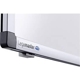Legamaster Whiteboard PREMIUM, Hoch-/Querformat, Stahl weiß lackiert + Aluminiumrahmen, magnethaftend, Ablageschale + Zubehör, B 1500 x 1000 mm