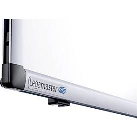 Legamaster Whiteboard PREMIUM, Hoch-/Querformat, Stahl weiß lackiert + Aluminiumrahmen, magnethaftend, Ablageschale + Zubehör, B 2000 x H 1000 mm