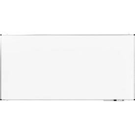 Legamaster whiteboard PREMIUM, staand/landschap, wit gelakt staal + aluminium frame, magnetisch, opbergbakje + accessoires, B 2000 x H 1000 mm