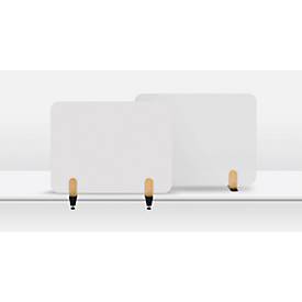 Legamaster Whiteboard-Tischtrennwand Elements, Stahl emailliert, inkl. 2 Fußhalterungen, B 800 x H 600 x T 11 mm