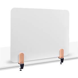 Legamaster Whiteboard-Tischtrennwand Elements, Stahl emailliert, inkl. 2 Tischklemmen, B 800 x H 600 x T 11 mm