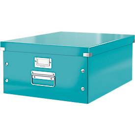 LEITZ® Ablage- und Transportbox Serie Click + Store, groß, für DIN A3, eisblau