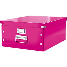 LEITZ® Ablage- und Transportbox Serie Click + Store, groß, für DIN A3, pink