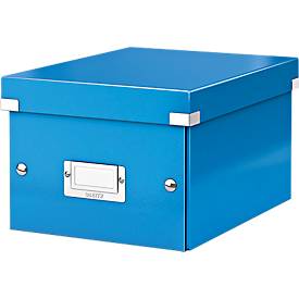 LEITZ® Ablage- und Transportbox Serie Click + Store, klein, für DIN A5, blau