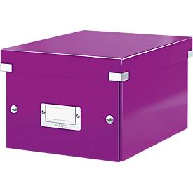 LEITZ® Ablage- und Transportbox Serie Click + Store, klein, für DIN A5, violett