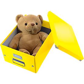 LEITZ® Ablage- und Transportbox Serie Click + Store, mittel, für DIN A4, gelb