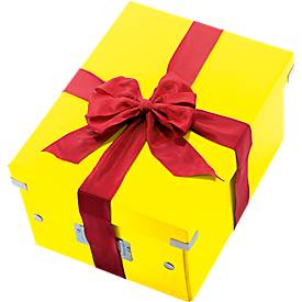 LEITZ® Ablage- und Transportbox Serie Click + Store, mittel, für DIN A4, gelb