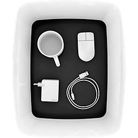 Leitz Ablagebox MyBox, DIN A4, für Utensilien, weiß/schwarz