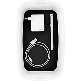 Leitz Ablagebox MyBox, DIN A5, für Utensilien, weiß/schwarz