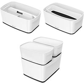 Leitz Ablagebox MyBox, DIN A5, für Utensilien, weiß/schwarz