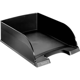 LEITZ® Ablagekorb Plus Jumbo 5233, DIN A4, 4 Stück, schwraz