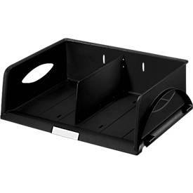 LEITZ® Ablagekorb Sorty, DIN A4 quer, Polystyrol, schwarz