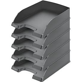 LEITZ® Ablagekorb Standard 5227, Kunststoff, 5 Stück, schwarz