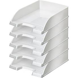 LEITZ® Ablagekorb Wow 5226, DIN A4, 5 Stück, perlweiß