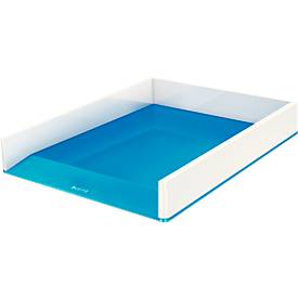 LEITZ® Ablagekorb WOW Duo Color, DIN A4, weiß/blau