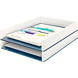 LEITZ® Ablagekorb WOW Duo Color, DIN A4, weiß/grau