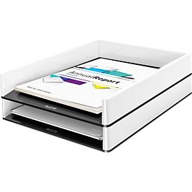 LEITZ® Ablagekorb WOW Duo Color, DIN A4, weiß/schwarz