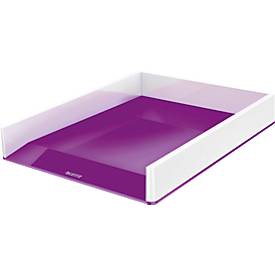 LEITZ® Ablagekorb WOW Duo Color, DIN A4, weiß/violett