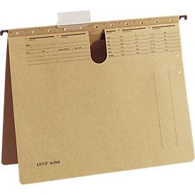 LEITZ® ALPHA Hängehefter 1914, mit Schnellhefter-Mechanik, für Formate bis Din A4, 10 Stück
