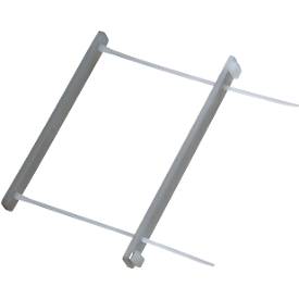 Leitz Archiv-Abheftbügel 6078, Füllhöhe 60 mm, mit Deckschiene, Polypropylen, transparent, 50 Stück