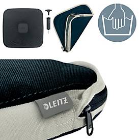 Leitz Balancekissen Ergo Active, ergonomisch, bis 150 kg, inkl. Luftpumpe, B 368 x T 364 x H 55 mm, waschbarer Stoffbezug, dunkelgrau
