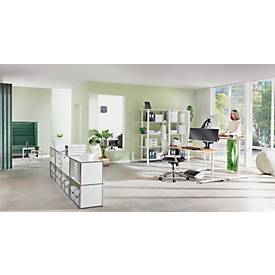 Leitz Balancekissen Ergo Active, ergonomisch, bis 150 kg, inkl. Luftpumpe, B 368 x T 364 x H 55 mm, waschbarer Stoffbezug, grau