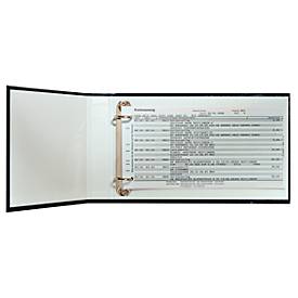 LEITZ® Bank-Ordner, A6 quer, Material: Karton PP-kaschiert, schwarz