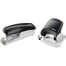 LEITZ® Bürolocher 5005 + Heftgerät 5500 SET, schwarz