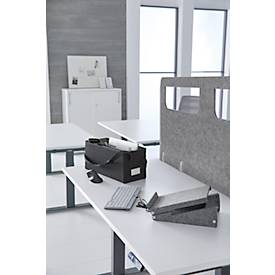 Leitz Desk Sharing Tasche, faltbar, 3 Fächer, passend für Laptops bis 18", samtgrau, 465 x 210 x 200 mm