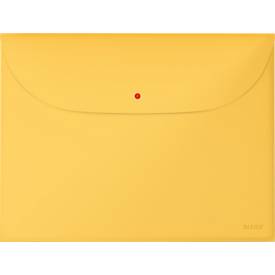 Leitz® Dokumentenhülle Cosy Privacy, blickdicht, A4-Format, für bis zu 50 Blatt, mit 2 Taschen, 3 Stück, gelb