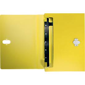 Leitz® Dokumentenmappe Recycle, A4, bis 250 Blatt, 5 Fächer & Ablagefach, blickdicht, 100 % recycelbar, Blauer Engel, Kunststoff, gelb