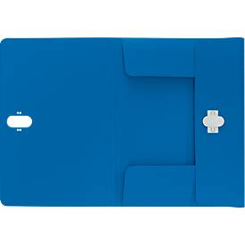 Leitz® Dokumentenmappe Recycle, A4, bis zu 150 Blatt, 3 Einschlagklappen, blickdicht, 100 % recycelbar, Blauer Engel, Kunststoff, blau