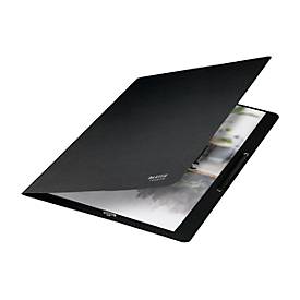 Leitz® Eckspanner Recycle, A4, bis zu 250 Blatt, Gummizugverschluss, zu 100 % recycelbar, Blauer Engel, Recyclingkarton, schwarz