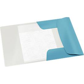 Leitz® Eckspannermappe Cosy, A4-Format, für bis zu 150 Blatt, 3 Klappen & Gummibandverschluss, Karton, blau