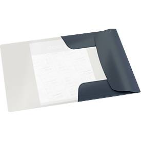 Leitz® Eckspannermappe Cosy, A4-Format, für bis zu 150 Blatt, 3 Klappen & Gummibandverschluss, Karton, grau