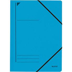 LEITZ® Eckspannmappe, DIN A4, Gummizugverschluss, blau